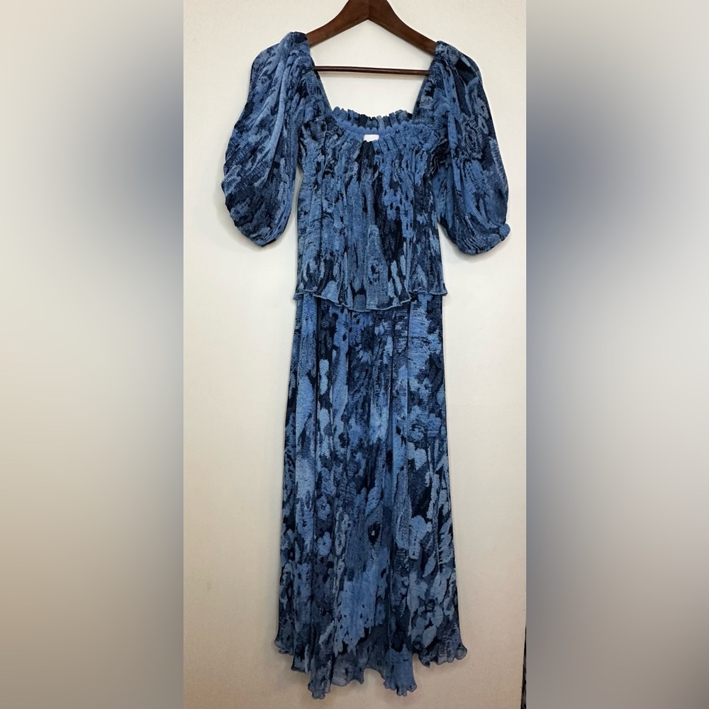 Ganni Blue Sleeve Dress